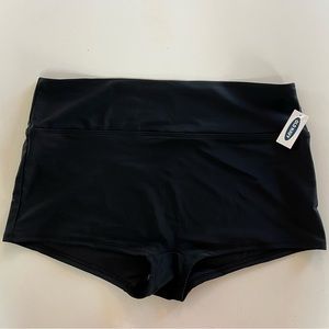 NWT | Old Navy | High Waisted Swim Boy Short | Black | Size 2X